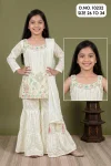 Fenil 10232 Ho Silk Embroidery Kids Girls Wear Sharara Suits